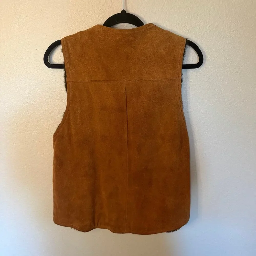 Vintage Deer Wear Genuine Leather Suede Vest Men's Size 40